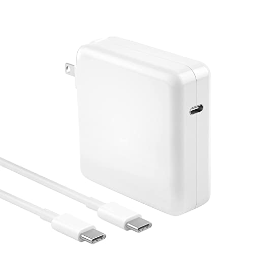 JESWO 96W Cargador Tipo C Carga Rapida, Cargador USB C Compatible con MacBook Pro de 16/15/13'', Macbook Air de 13'' 2018-2021 y Todos los Dispositivos Tipo-C (Incluido 1.8m Cable USB C a USB C)